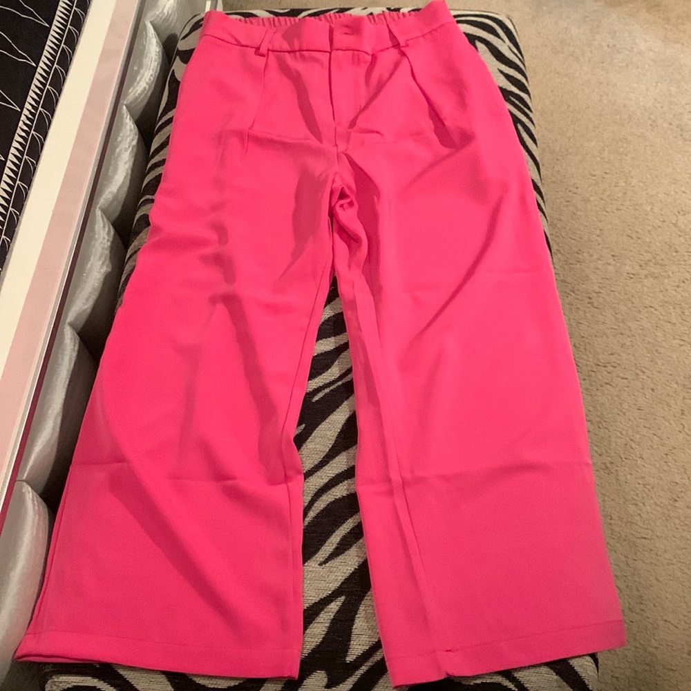Pink palazzo pants
